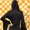 Adult Medium Large Ghost Face Glamour Hooded Mini Dress Costume Perfect for Halloween Parties